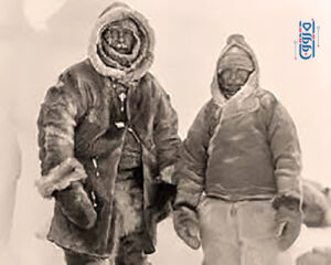 يغنر (يسار) وفيلومسن (يمين) في جرينلاند-أول نوفمبر 1930