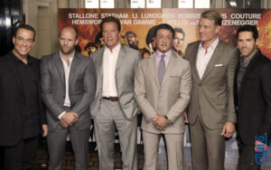 مع نجوم فيلم The Expendables 2