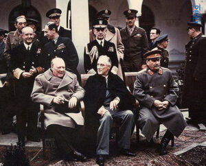 ستالين-روزفلت-تشرشل-مؤتمر يالطا