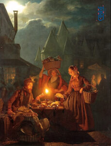 بيتروس فان شندل - سوق اليهود 1852